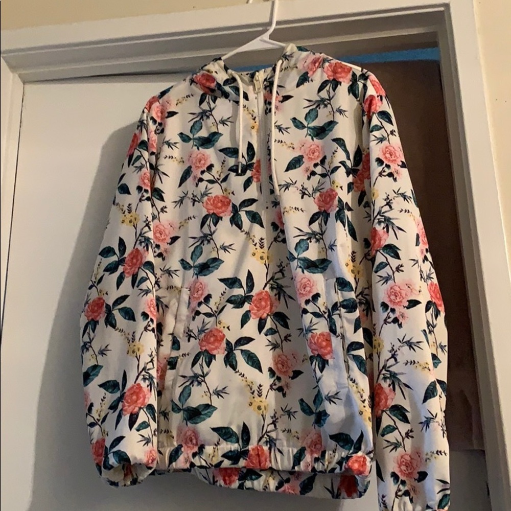 Forever 21 Men Floral Windbreaker